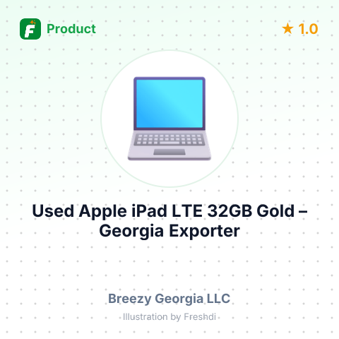 Used Apple iPad LTE 32GB Gold – summary card, no photo uploaded yet