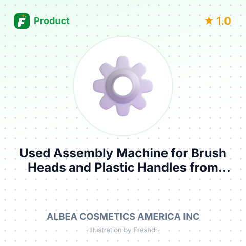 Used Assembly Machine for Brush Heads and Plastic Handles – summary card, no photo uploaded yet