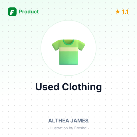 Used Clothing – summary card, no photo uploaded yet