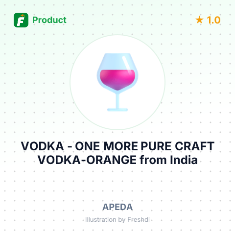 VODKA - ONE MORE PURE CRAFT VODKA-ORANGE – summary card, no photo uploaded yet