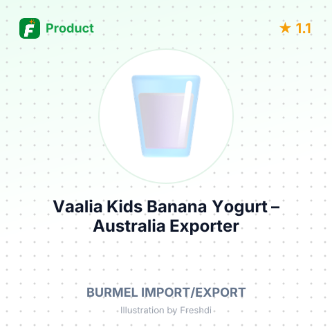 Vaalia Kids Banana Yogurt – summary card, no photo uploaded yet