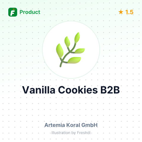 Vanilla Cookies in 6 kg Pack – summary card, no photo uploaded yet