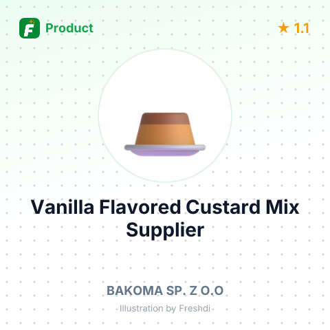 Vanilla Flavored Custard Mix – summary card, no photo uploaded yet