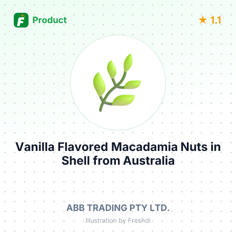 Vanilla Flavored Macadamia Nuts in Shell – summary card, no photo uploaded yet