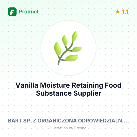 Vanilla Moisture Retaining Food Substance – summary card, no photo uploaded yet