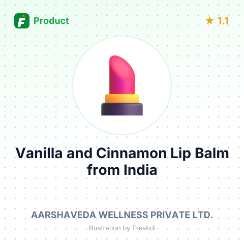 Vanilla and Cinnamon Lip Balm – summary card, no photo uploaded yet
