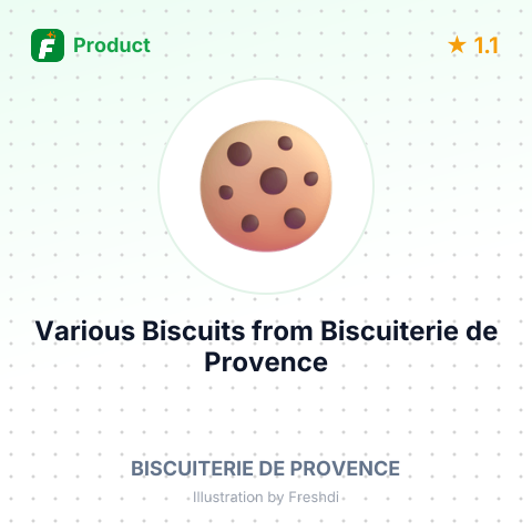 Various Biscuits from Biscuiterie de Provence – summary card, no photo uploaded yet