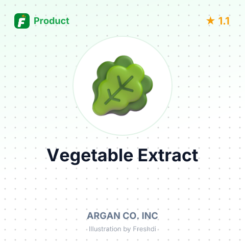 Vegetable Extract – product summary card, no photo uploaded yet