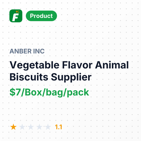 Vegetable Flavor Animal Biscuits – summary card, no photo uploaded yet