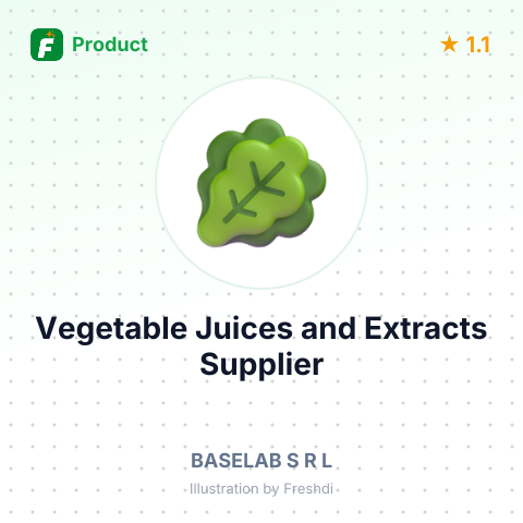 Vegetable Juices and Extracts – summary card, no photo uploaded yet