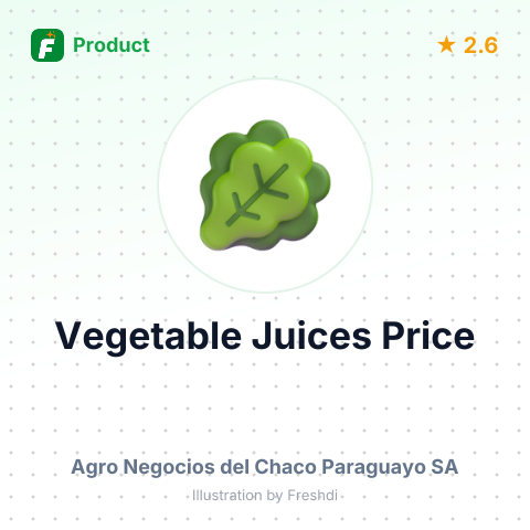 Vegetable Juices and Extracts; Pectins and Pectin Compounds – summary card, no photo uploaded yet