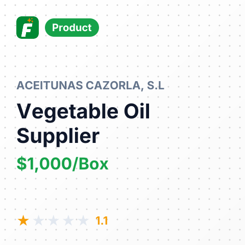 Vegetable Oil – summary card, no photo uploaded yet