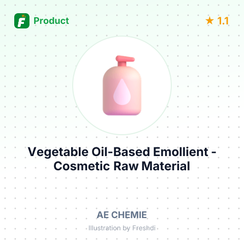 Vegetable Oil-Based Emollient - Cosmetic Raw Material – summary card, no photo uploaded yet