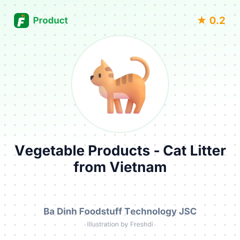 Vegetable Products - Cat Litter – summary card, no photo uploaded yet