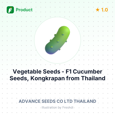 Vegetable Seeds - F1 Cucumber Seeds, Kongkrapan – summary card, no photo uploaded yet