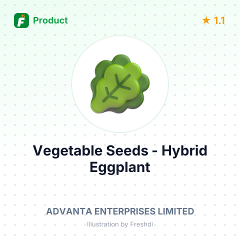 Vegetable Seeds - Hybrid Eggplant – summary card, no photo uploaded yet