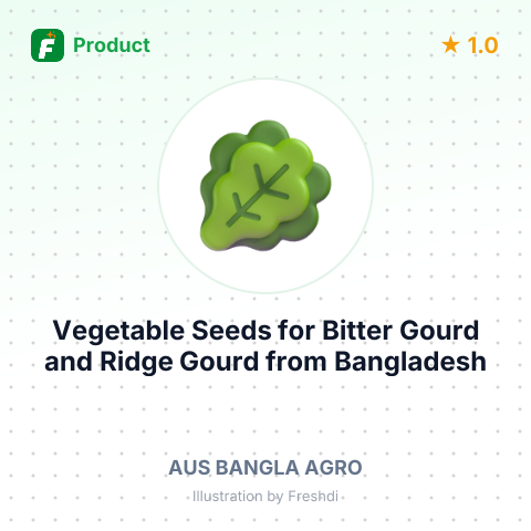Vegetable Seeds for Bitter Gourd and Ridge Gourd – summary card, no photo uploaded yet
