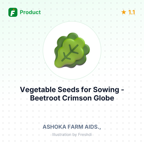 Vegetable Seeds for Sowing - Beetroot Crimson Globe – summary card, no photo uploaded yet