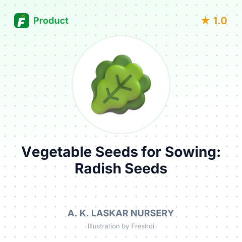 Vegetable Seeds for Sowing: Radish Seeds – summary card, no photo uploaded yet