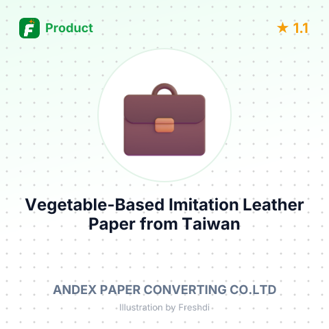 Vegetable-Based Imitation Leather Paper – summary card, no photo uploaded yet