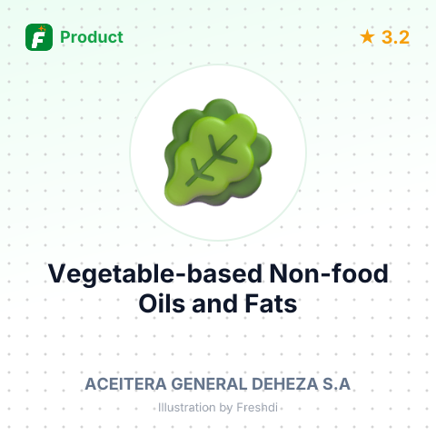 Vegetable-based Non-food Oils and Fats – summary card, no photo uploaded yet