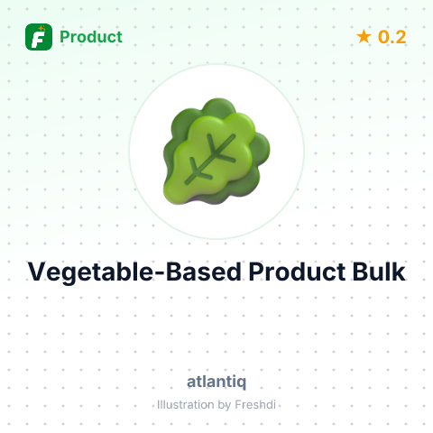 Vegetable-based Product – summary card, no photo uploaded yet