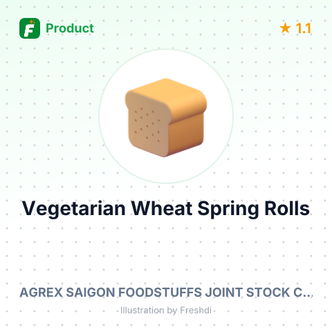 Vegetarian Wheat Spring Rolls – summary card, no photo uploaded yet
