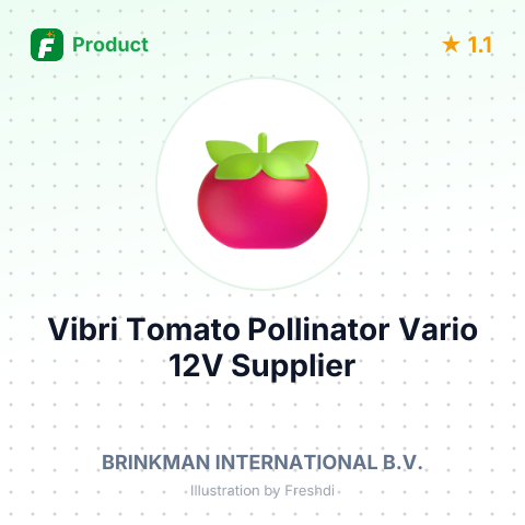Vibri Tomato Pollinator Vario 12V – summary card, no photo uploaded yet