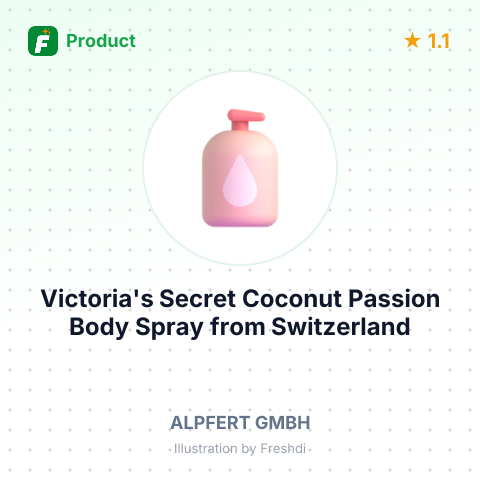 Victoria's Secret Coconut Passion Body Spray – summary card, no photo uploaded yet
