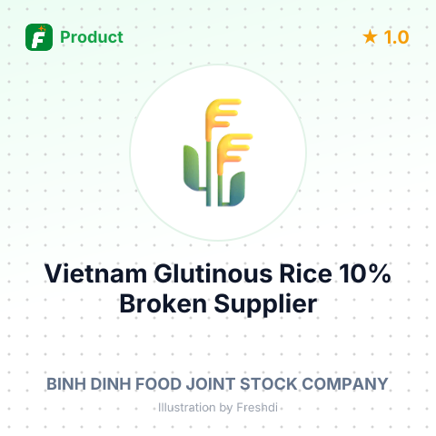 Vietnam Glutinous Rice 10% Broken – summary card, no photo uploaded yet