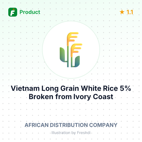 Vietnam Long Grain White Rice 5% Broken – summary card, no photo uploaded yet