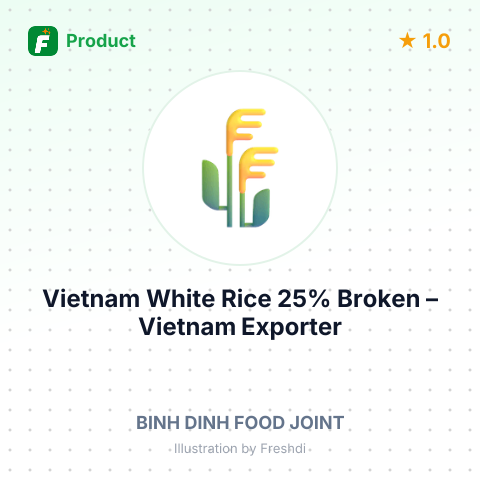 Vietnam White Rice 25% Broken – summary card, no photo uploaded yet