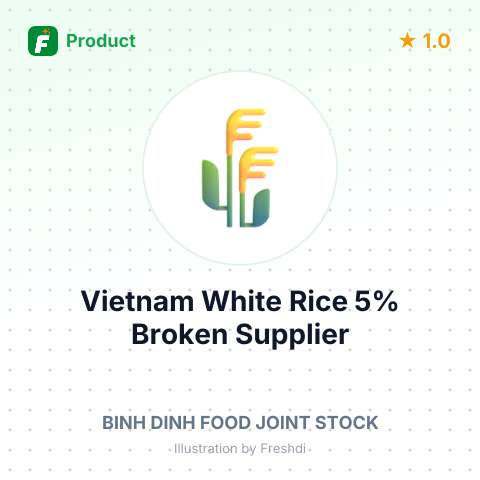 Vietnam White Rice 5% Broken – summary card, no photo uploaded yet