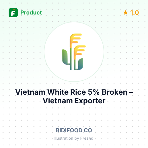 Vietnam White Rice 5% Broken – summary card, no photo uploaded yet