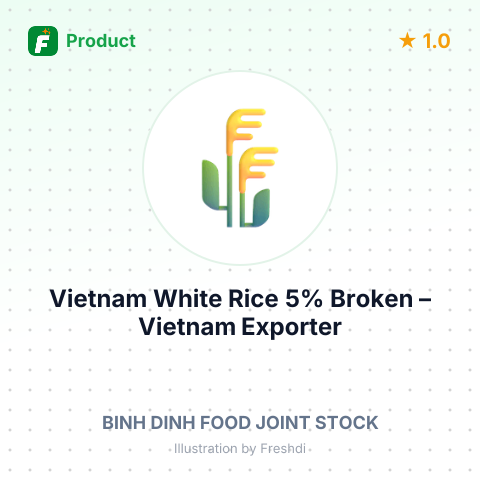 Vietnam White Rice 5% Broken – summary card, no photo uploaded yet