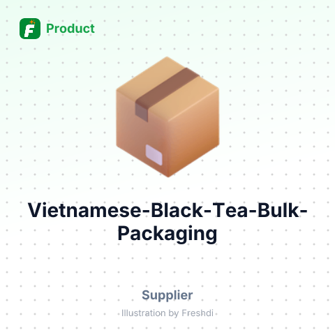 Vietnamese Black Tea Bulk Packaging – summary card, no photo uploaded yet
