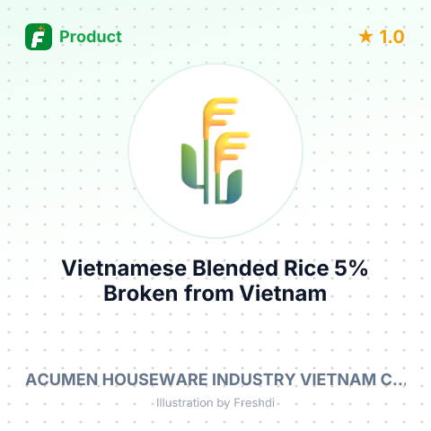 Vietnamese Blended Rice 5% Broken – summary card, no photo uploaded yet