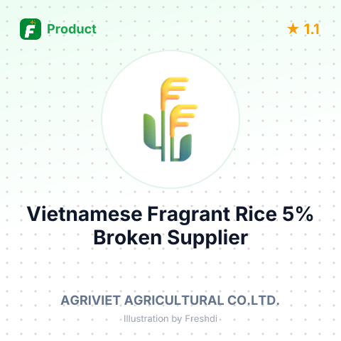Vietnamese Fragrant Rice 5% Broken – summary card, no photo uploaded yet