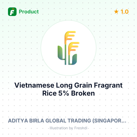 Vietnamese Long Grain Fragrant Rice 5% Broken Maximum – summary card, no photo uploaded yet