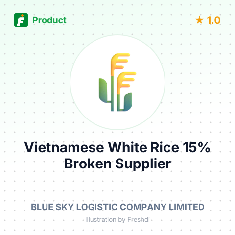 Vietnamese White Rice 15% Broken – summary card, no photo uploaded yet