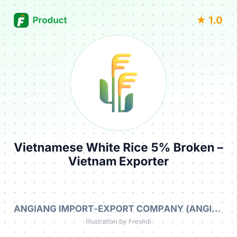 Vietnamese White Rice 5% Broken – summary card, no photo uploaded yet