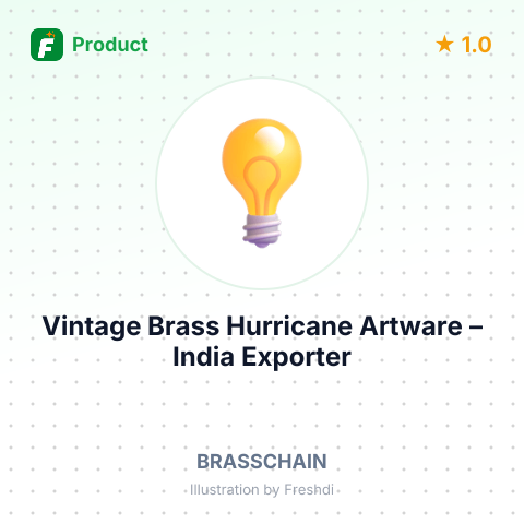 Vintage Brass Hurricane Artware – summary card, no photo uploaded yet