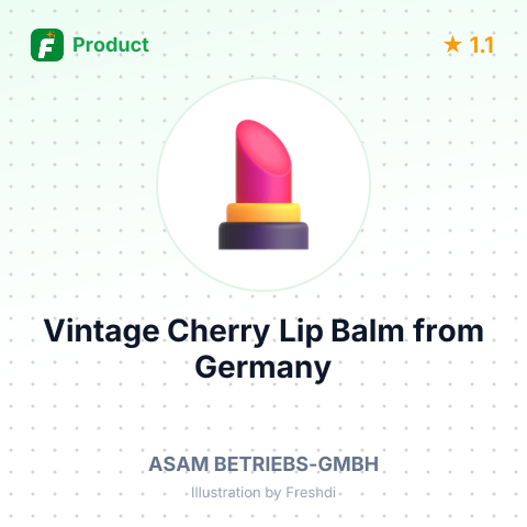 Vintage Cherry Lip Balm – summary card, no photo uploaded yet