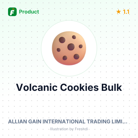Volcanic Cookies - Coconut Milk Egg Flavor – summary card, no photo uploaded yet