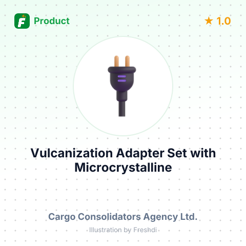 Vulcanization Adapter Set with Microcrystalline Cellulose – summary card, no photo uploaded yet