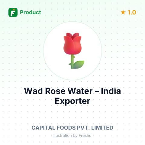 Wad Rose Water – summary card, no photo uploaded yet