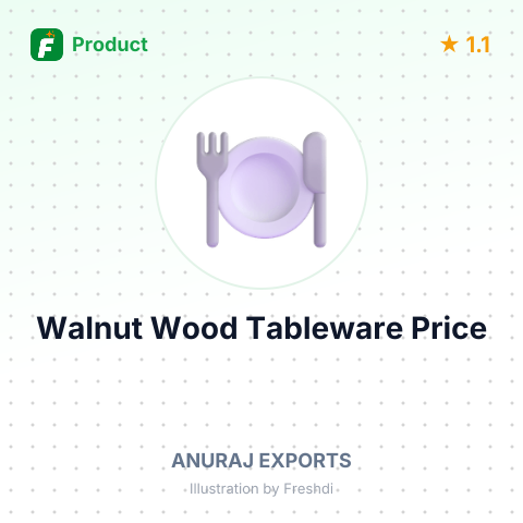 Walnut Wood Tableware and Kitchenware – summary card, no photo uploaded yet