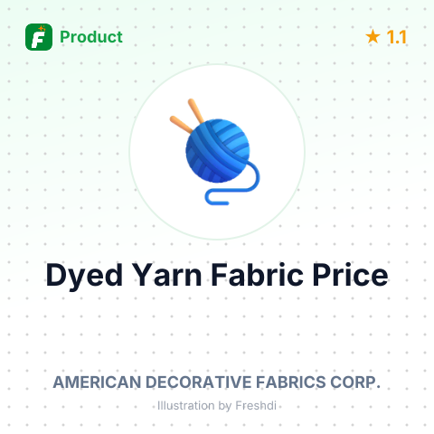 Warp Knitted Fabric of Dyed Yarn – summary card, no photo uploaded yet