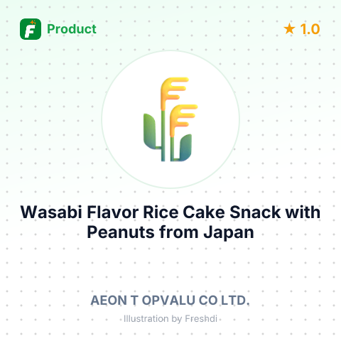 Wasabi Flavor Rice Cake Snack with Peanuts – summary card, no photo uploaded yet
