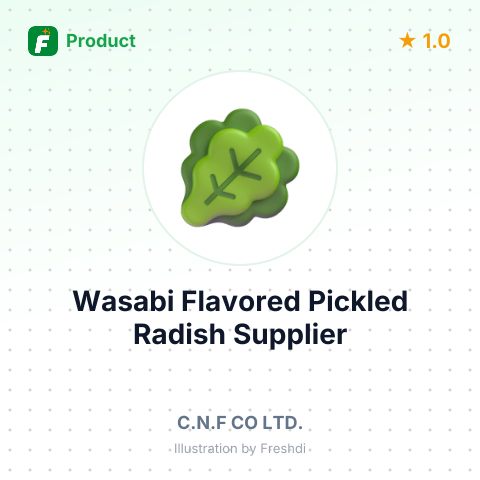 Wasabi Flavored Pickled Radish – summary card, no photo uploaded yet